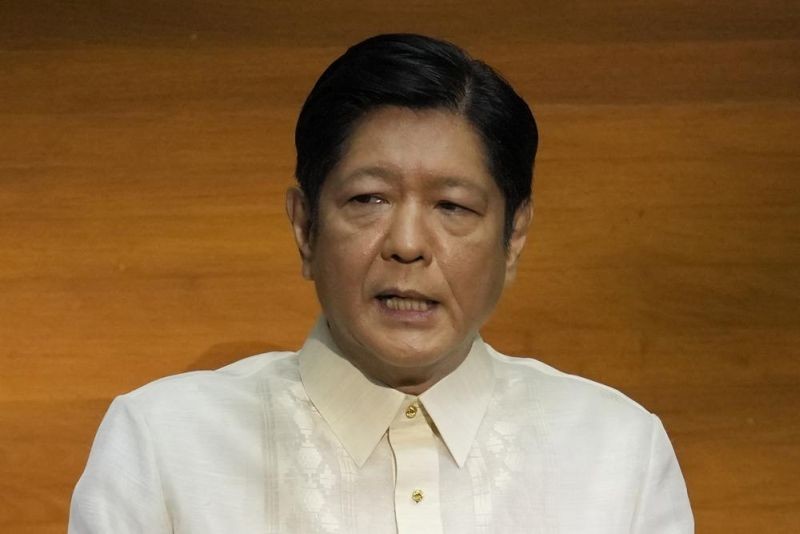 Philippine President Ferdinand Marcos Jr. delivers his first state of the nation address in Quezon city, Philippines, Monday, July 25, 2022. Marcos Jr. said it's wrong to describe his late father as a dictator and that his brutal martial law rule in the 1970's was not meant to prolong his grip on power, comments that were immediately rejected by human rights activists. (AP Photo)