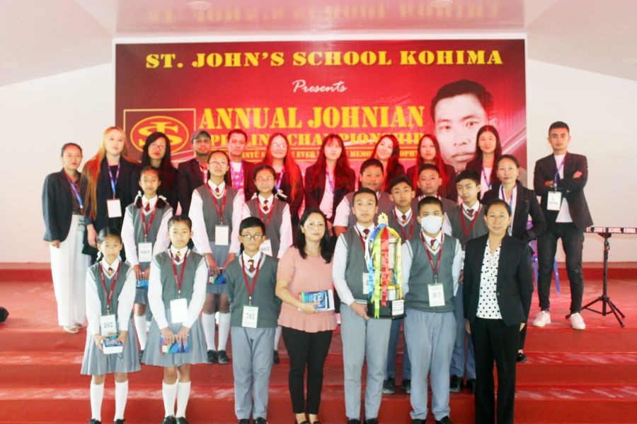The Annual Johnian Spelling Championship 2022 of St. John’s School Kohima was held on September 17 under the theme, ‘Quest for Excellent’ with Khriezolenuo Sekhose, Headmistress as guest of honour. Jongshimanen Longkumer of Class VIII son of Imliyanger Longkumer and Marmongla Imsong was declared the Johnian Spelling Master 2022 and won the coveted Reiphinyü Sekhose Ever Rolling Memorial Trophy. The award also carried a citation certificate of Johnian Spelling Master and scholarship for the year 2023. This intellectual pursuit was held under the aegis of English Department.