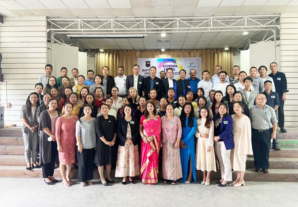 Dignitaries and others during school level Teachers’ Day 2022 at Baptist High, Kohima on September 3.