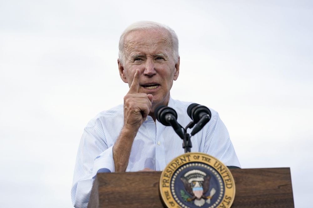 West Mifflin: President Joe Biden speaks at a United Steelworkers of America Local Union 2227 event in West Mifflin, Pa., Monday, Sept. 5, 2022, to honor workers on Labor Day.AP/PTI Photo