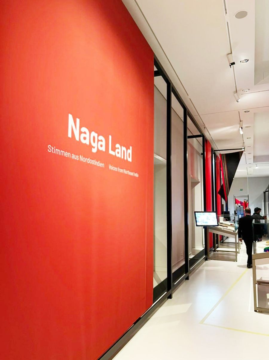 Art by Naga artist, Zubeni Lotha exhibited at the ‘Naga Land. Voices from Northeast India’ art exhibition at the Humboldt Forum, Berlin. The art installation will be kept in display for a year.