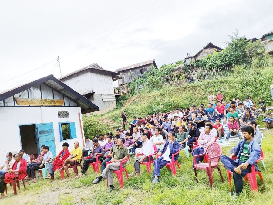 A section of the gathering during the programme at Pathso Nokeng village on September 25.