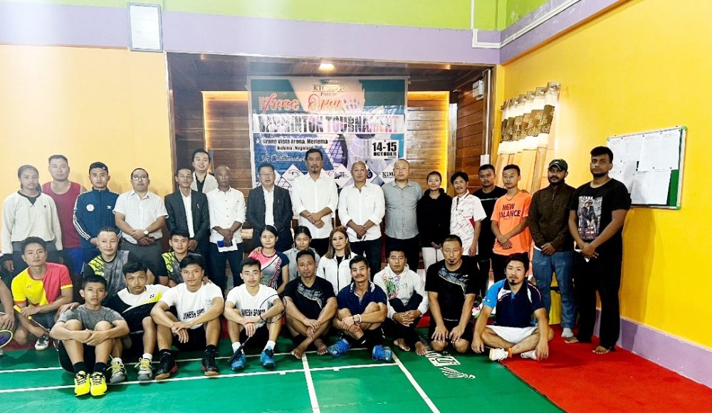 Dr Neiphrezo Keditsu and others during the inaugural function on October 14.