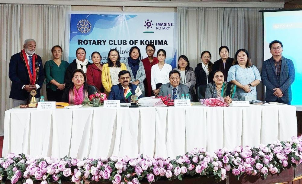Rotary Club Kohima with Dr Kushanava Pabi and others on October 10 in Kohima.