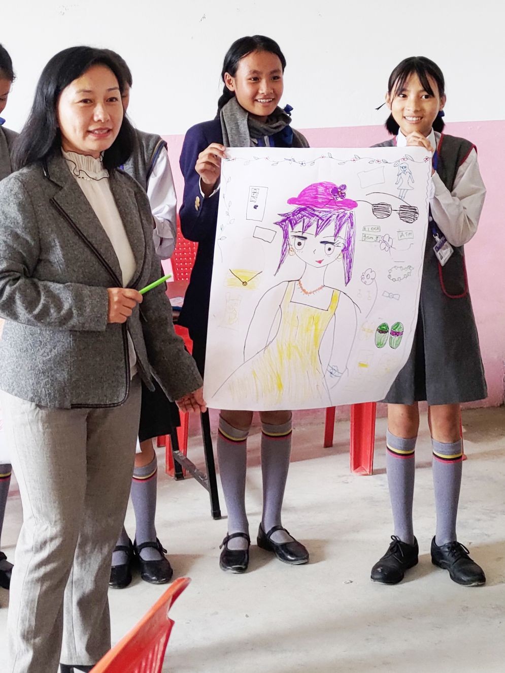 Nagaland Adolescent Girls’ Club of Mewi Higher Secondary School conducted its monthly club meeting on October 18. Juliana Medom, Supervisor, Nagaland State Social Welfare Board and Manlee Manpuhro, Programme Assistant were the resource person. A small Group activity on needs and wants was conducted. (Photo Courtesy: SRCW- Nagaland)