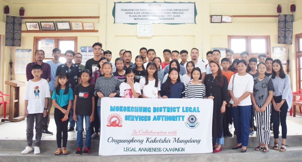 Officials of OKM, Aliba Students’ Union, resource persons, and participants at the seminar on legal literacy held at Aliba village, Mokokchung, on October 9. (Morung Photo)