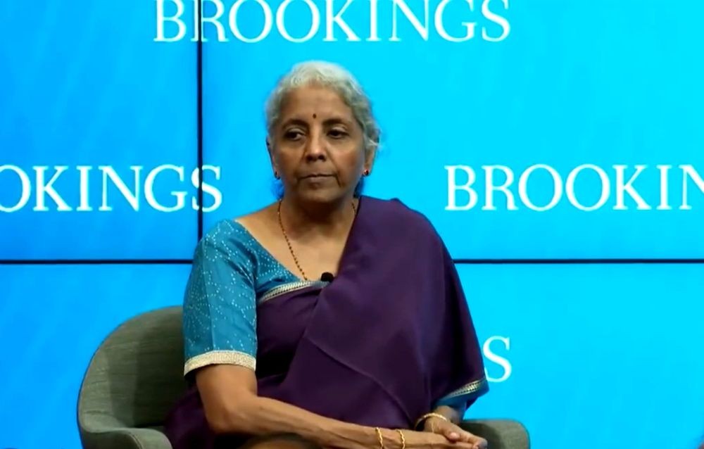 Finance Minister Nirmala Sitharaman.(photo:twitter.@SandhuTaranjitS )
