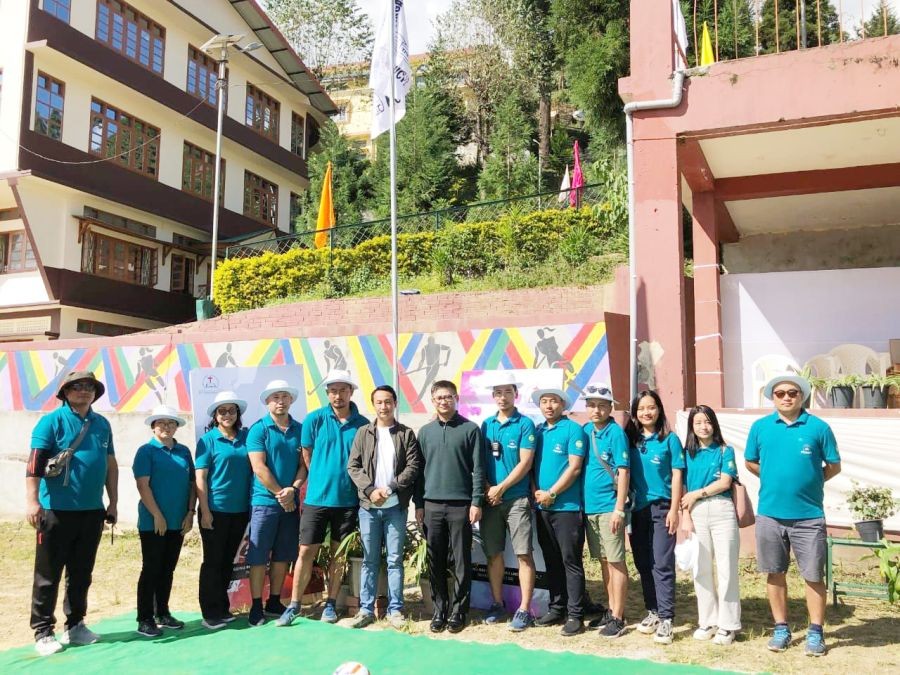 ACYA advisor Zeneikho Benedict and others on second day of the annual sports meet of ACYA on October 22.