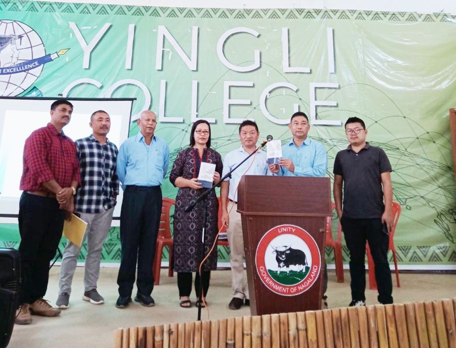 Book titled ‘A Reading on the Traditional and Modern Electoral System in Nagaland’ written by Dr B Henshet Phom was released at Yingli College, Longleng, on October 15. It was released by Dr Pangernungba Kechu, professor, Oriental Theological Seminary, Bade.