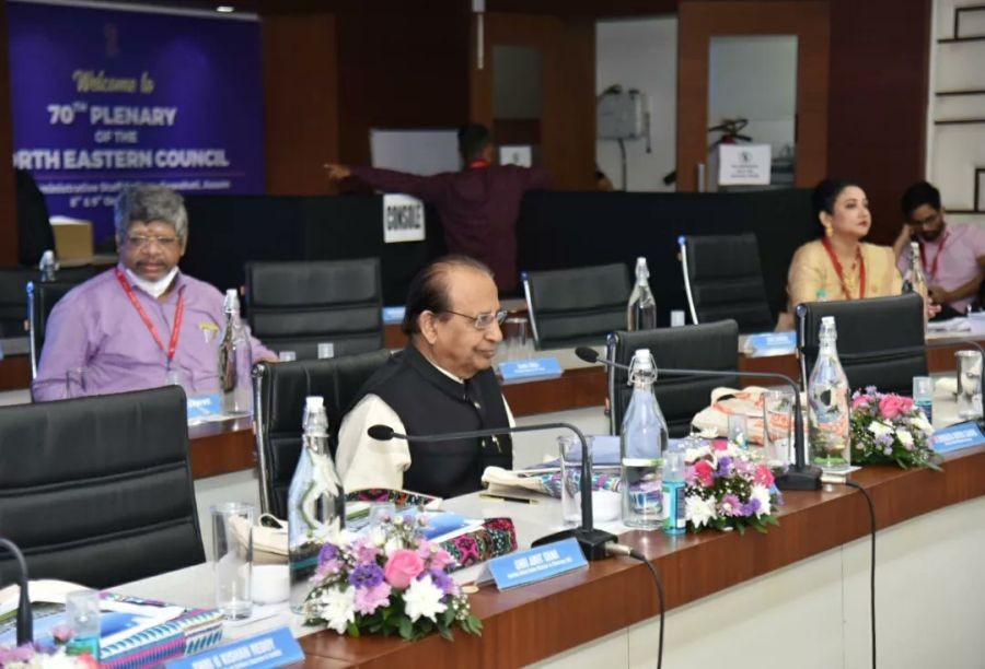 Governor of Nagaland, Prof Jagdish Mukhi  at the 70th Plenary of the Northeast Council held in Guwahati on October 9.
