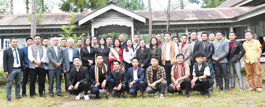 Dignitaries with participants of 1st inter-unit literary competition on October 4.