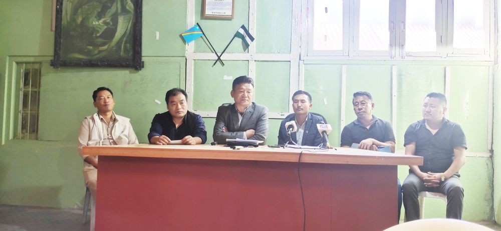 NSF Planning Committee and officials during the press conference in Kohima on October 20. (Morung Photo)