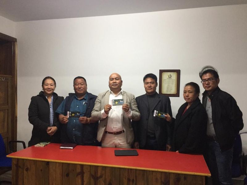 CAN President, Johnny Ruangmei and others at the press conference on October 27.