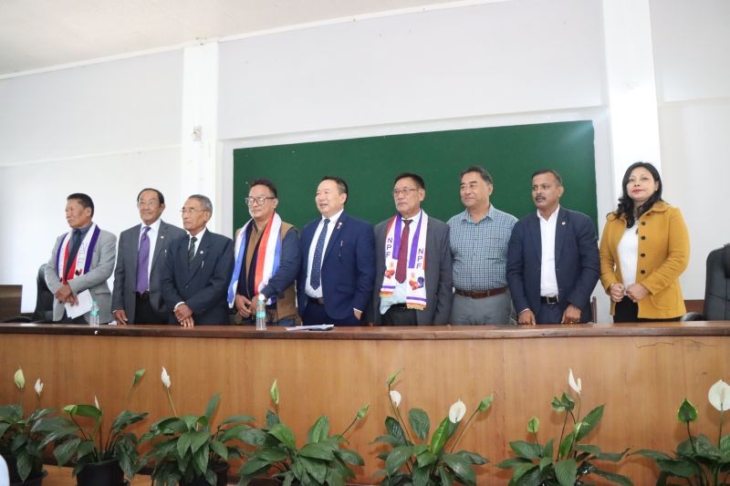 Officials during the NPF 60th Foundation in Kohima on October 21.