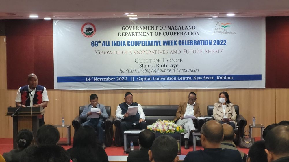 The Nagaland Cooperation Department handed over awards to two best performing  Integrated Multi-Purpose Co-operative Societies in the State on November 14.