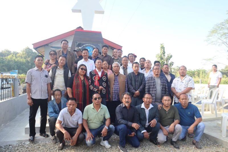 Attendees during the unveiling of martyr’s cemetery monolith of GPRN/NSCN in Nihoto village on November 29.