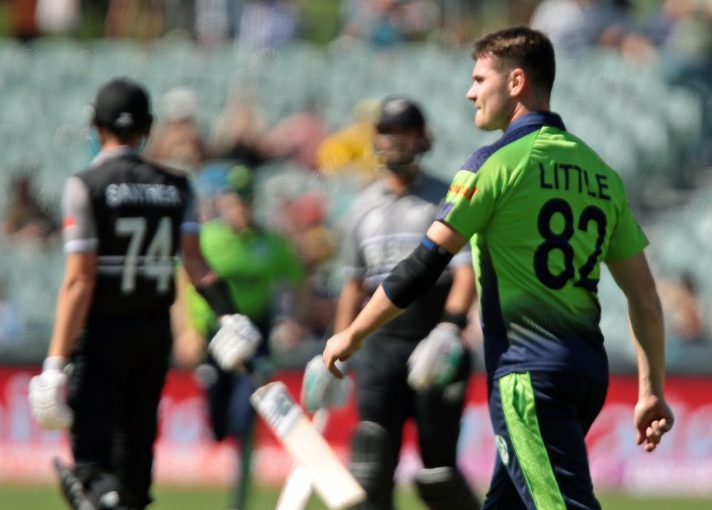 Adelaide : Ireland's Josh Little during the T20 World Cup cricket match between New Zealand and Ireland in Adelaide, Australia on Friday, November  04, 2022. (Photo:IANS)