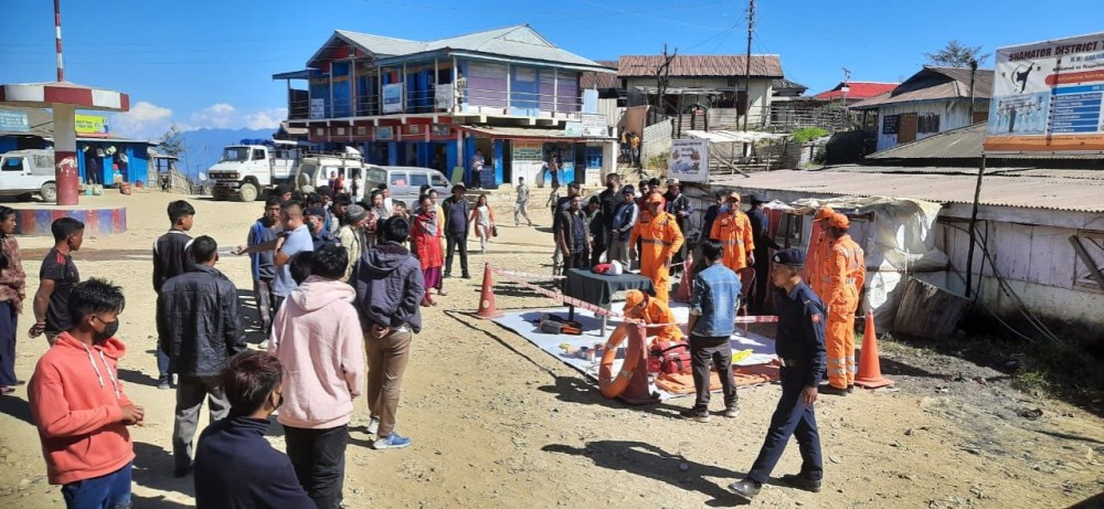 Nagaland Emergency Preparedness Exercise (NEPEx) state-wide mega mock drill exercise on earthquake disaster scenario in Nagaland was conducted on November 17.