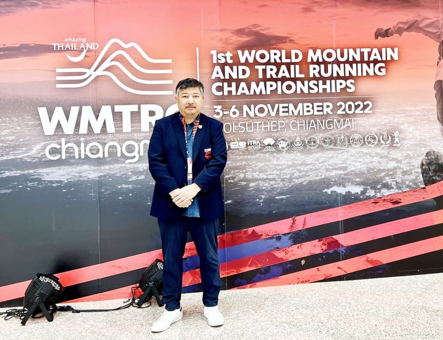 Abu Metha represented India at the 39th World Mountain Running Congress at Chiangmai, Thailand. (Photo Courtesy: Twitter@abumetha)