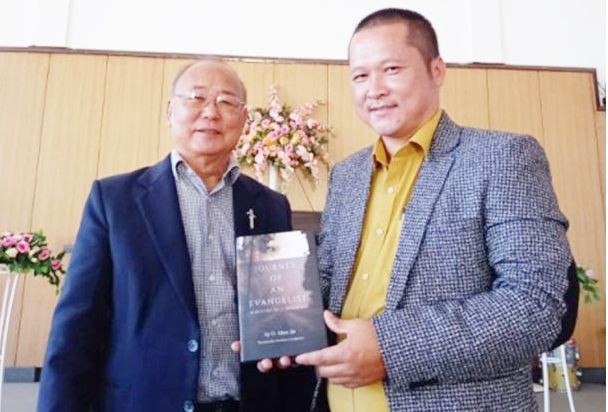 Associate Pastor Chubatemjen with the author Rev O Alem Ao on November 20.