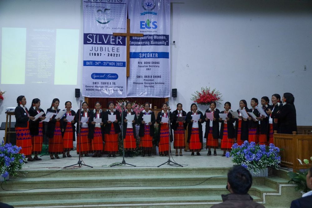 SHG Tuensang village during the Eleutheros Christian Society SHG silver jubilee celebration held at Tuensang Town Baptist Lashong on November 24. (Morung Photo)