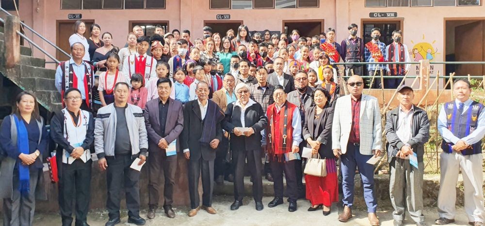 Advisor Dr Neikiesalie Kire and others during the annual function-cum-cultural day of GMS Lower Chandmari on November 9.