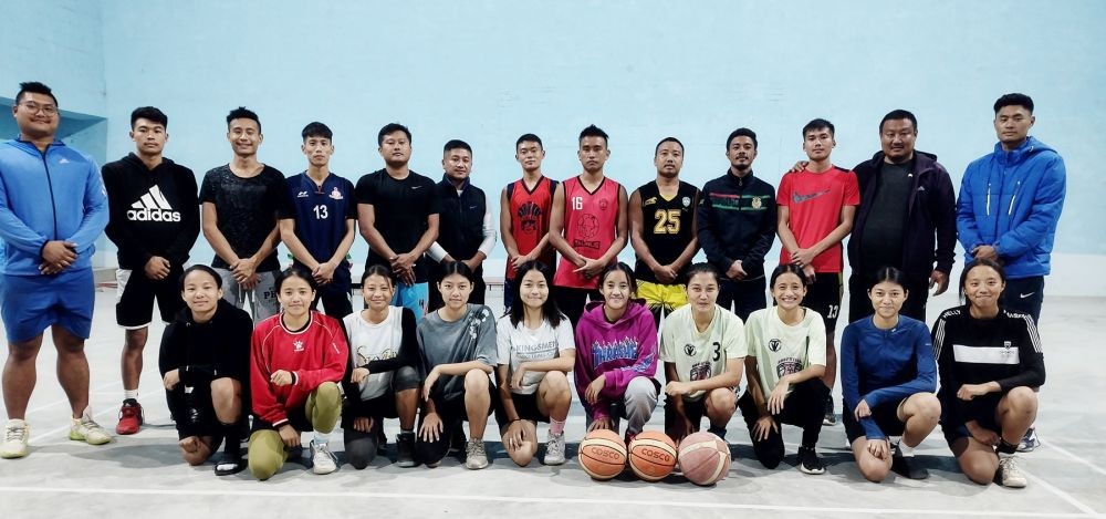The Nagaland men’s and women’s team for the NE Olympic Games.