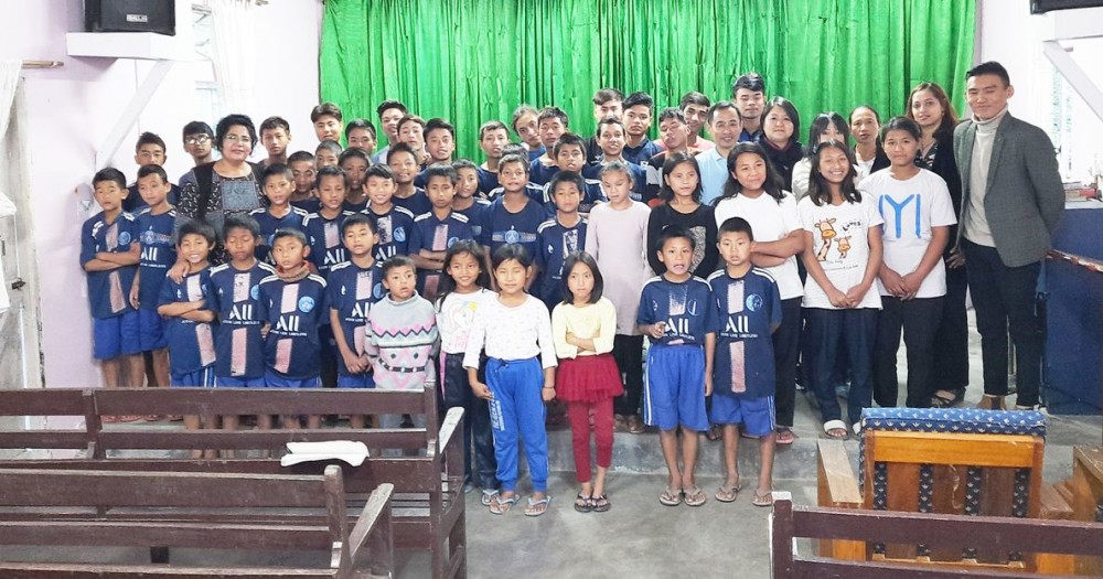 The teaching and non-teaching staff of Kohima Law College (KLC) visited Kohima Orphanage & Destitute Home (KODH) with some kitchen basic needs and also conducted fellowship with the children on November 2. KLC Principal, Soni Tep and Assistant Professor, Kezhokhoto Savi shared during the fellowship. (Photo Courtesy: Media Cell KLC)