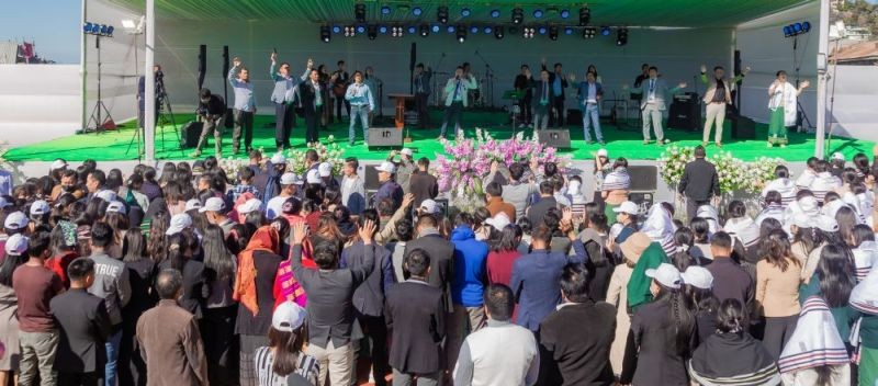 Last service of inter-denominational ‘Festival of Joy Crusade’ in Kohima on November 27.