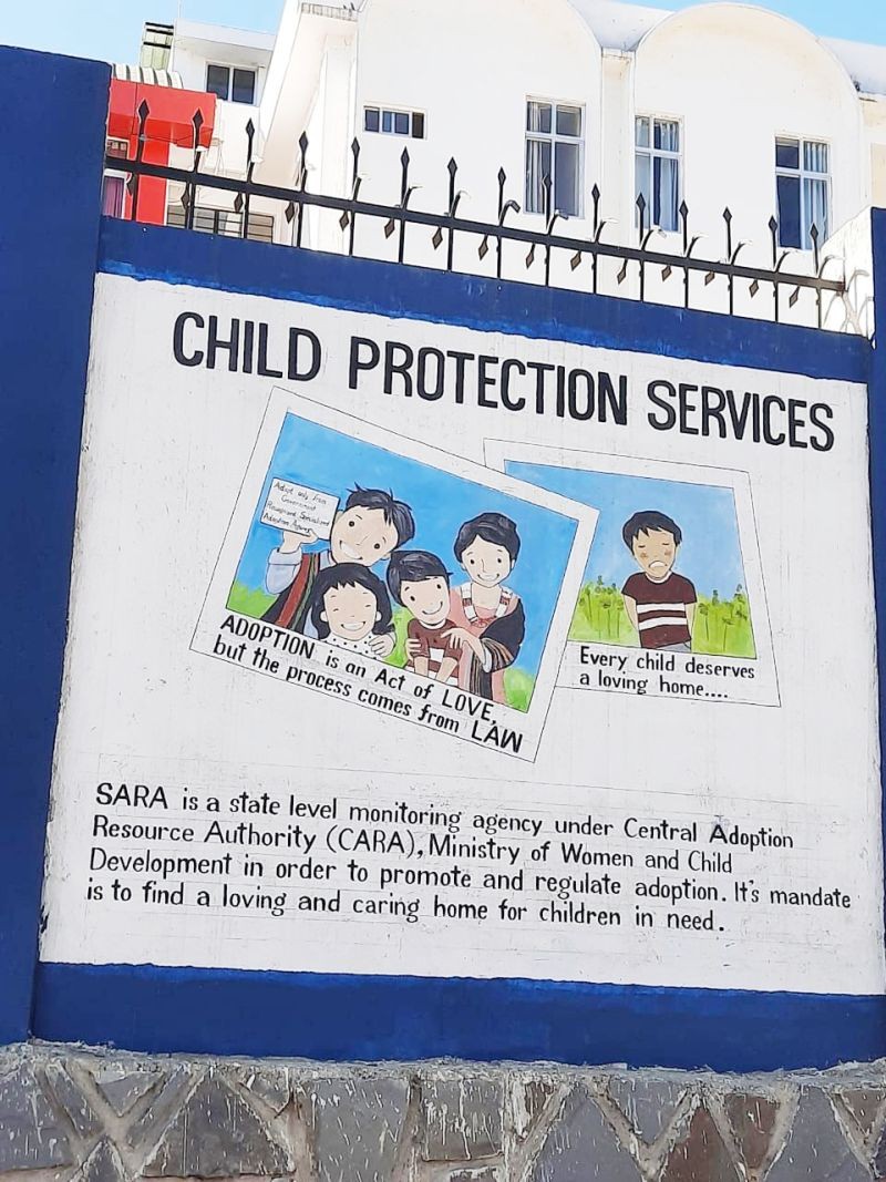 A mural on promotion of legal adoption was unveiled to commemorate International Adoption Month in Kohima on November 25.