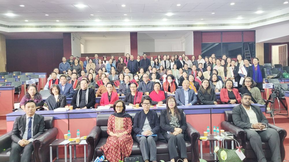 Dignitaries and others during 1st general conference of ANDIETFA in Kohima on November 25. (Morung Photo)