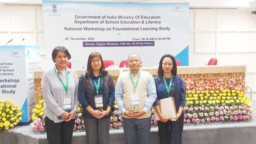 Nagaland state team at National workshop on FLS in Delhi on November 4.