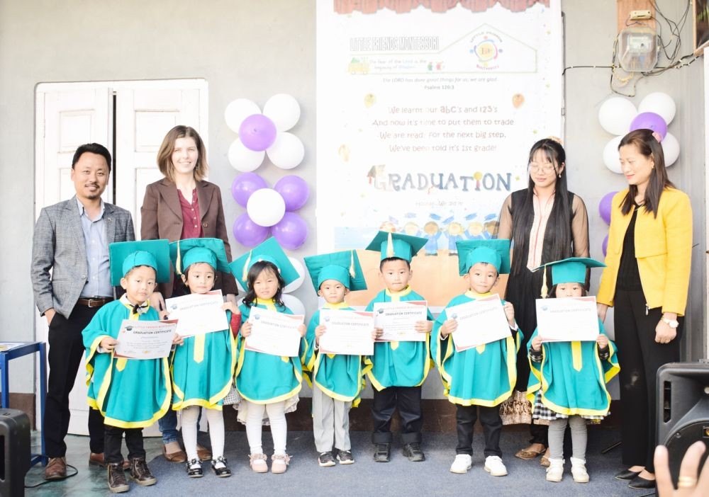 Little Friends Montessori, Tzüsapang Mokokchung celebrated its 6th Graduation Day on November 29. (Morung Photo)