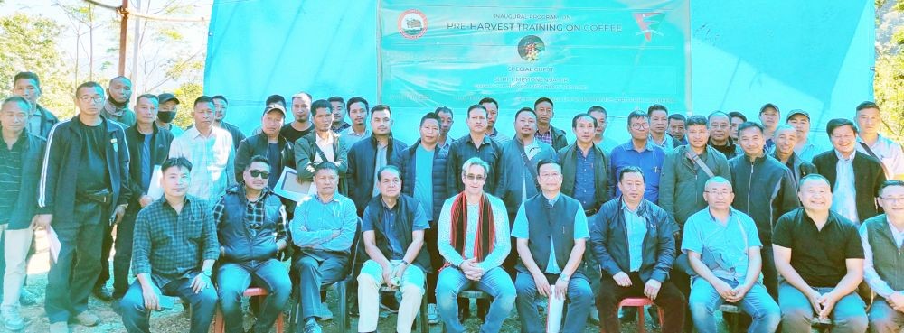 Officials with participants of pre-harvest training on coffee held at Gariphema on November 1. (Morung Photo)