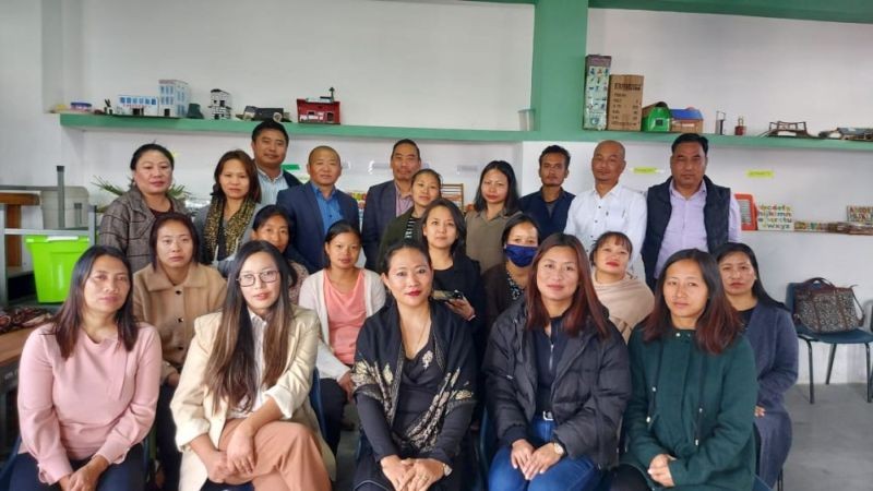 Dignitaries with others during capacity building in Kohima on November 30.