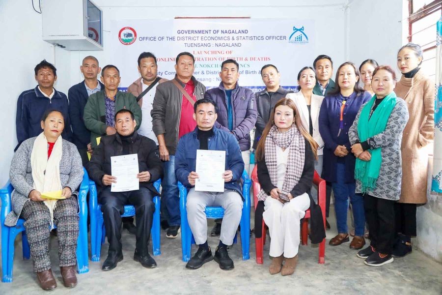 Online registration of births and deaths was launched at District Economics and Statistics Office, Tuensang on December 19. (Morung Photo)