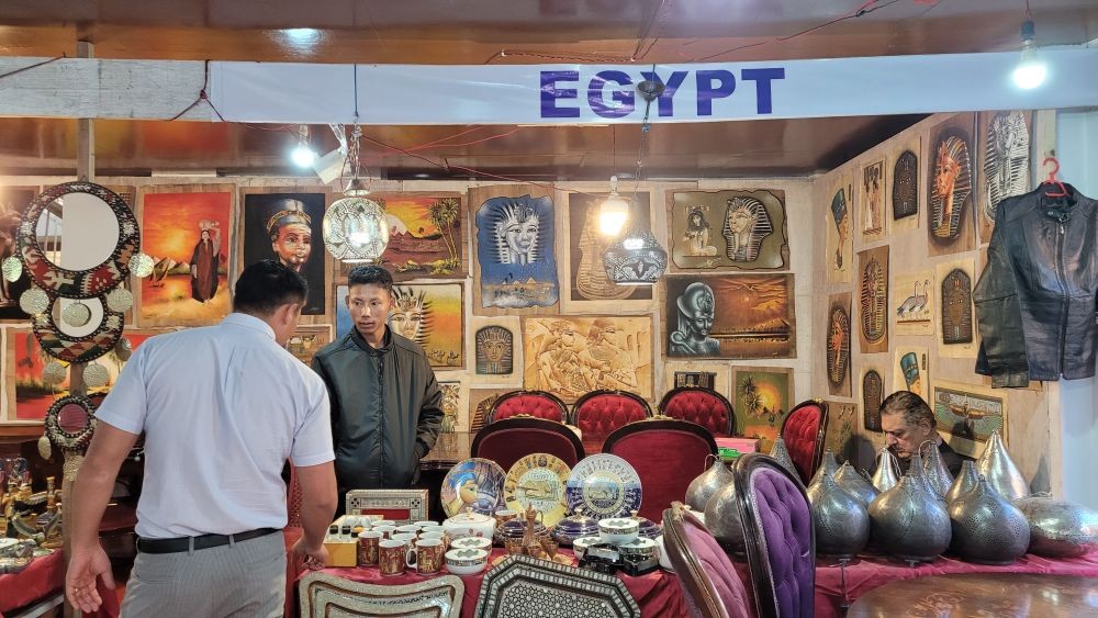 The International Trade Fair got underway in Kohima at Riishe Skywalk, North Block Keziekie, near Koinonia Church. The organizer Vitho Society informed that the Fair houses 40 stalls, which will go on till December 24. Guest countries at the fair includes; Egypt, Bangladesh and Afghanistan. The fair features Egypt furniture, Afghanistan dried fruit, Italian sofa design, Rajasthan achar, Thailand kitchenware, Indian handloom, Westfashions Ltd exclusive fashion wear house, Kashmiri shawl, Melamal, socks, garments, carpet, Ayurvedic medicines, kitchen wares, unbreakable plastic buckets jewelry etc. The fair keep open from 8:30 am till 9:00 pm.  (Morung Photo)