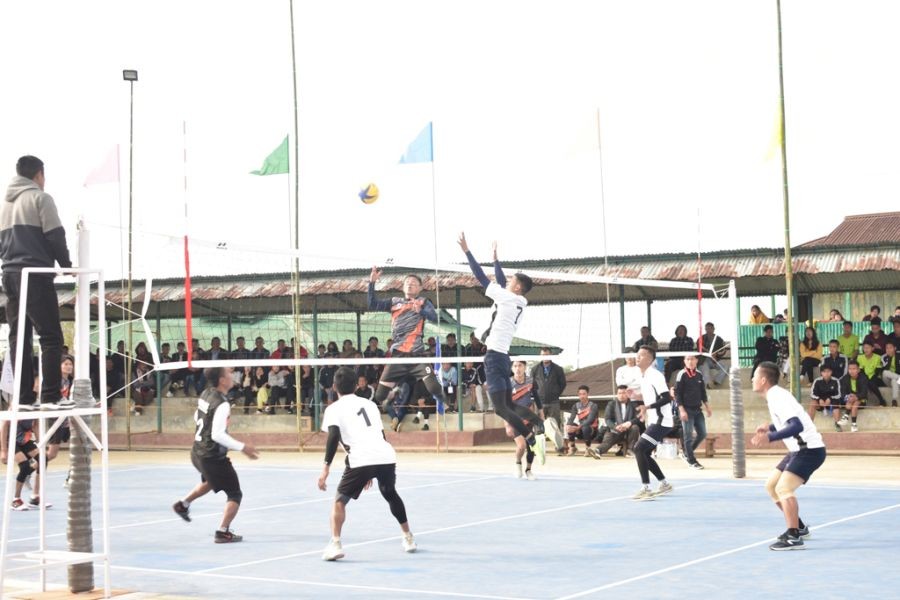 The inaugural match between Anentzübo and Kumlong Sporting Association.