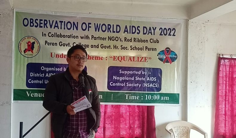 Participants of the marathon organised by Rajeshwari Karuna School, Tuli to commemorate World AIDS Day on December 1.