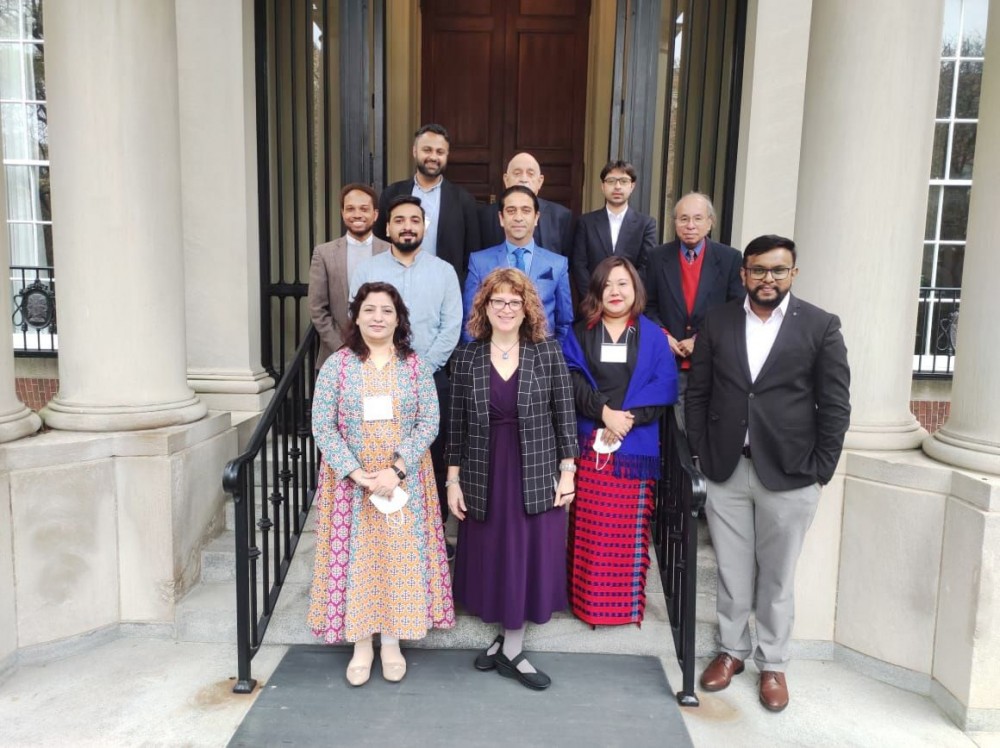 Imliben Lemtur and others at Indian Embassy, US.