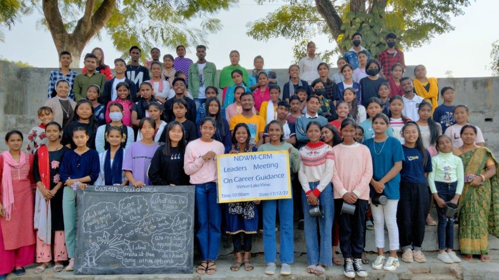Participants of the career guidance programme organised by the Assisi Centre for Integrated Development.