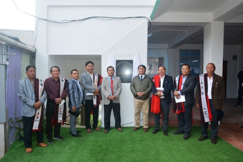 RD Minister, Metsübo Jamir after the inauguration of Mokokchung Town Longsa Senso Telongjem's  ‘Yim Ki’ at Arkong ward, Mokokchung on December 14.