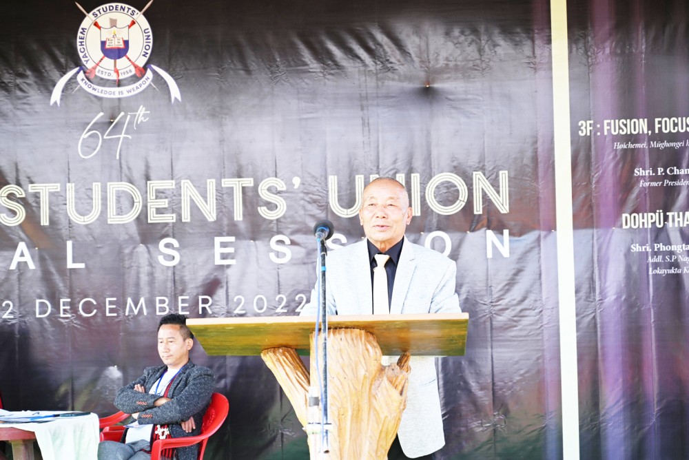 Yachem Students’ Union general session cum conference culminated at Yachem village with Changlong Phom, former President, YSU on December 22.