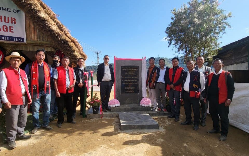 S Keoshu Yimkhiung, Advisor for I&PR and VG inaugurated Kenuwong and Lunthur villages under Chessore sub-division, Shamator district on December 12. (DIPR Photo)