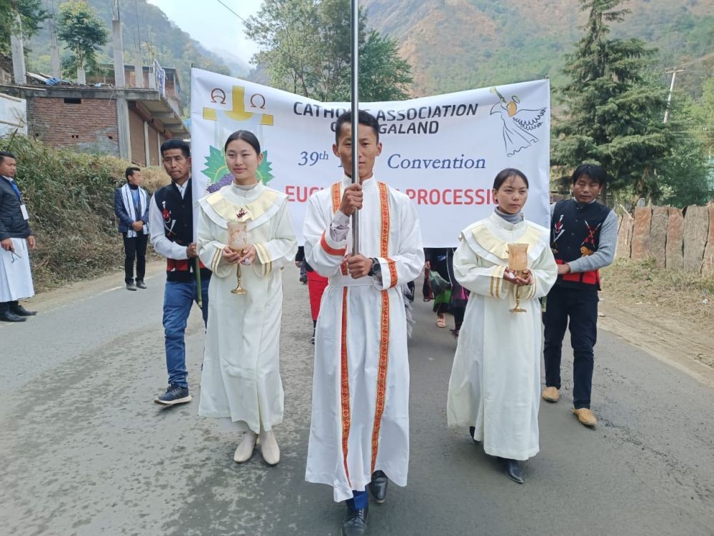 Eucharistic procession on 3rd day of CAN convention on January 15.