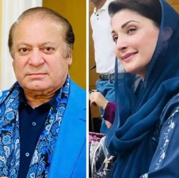 Nawaz Sharif and Maryam Nawaz.(photo:Maryam Nawaz Sharif/Instagram)