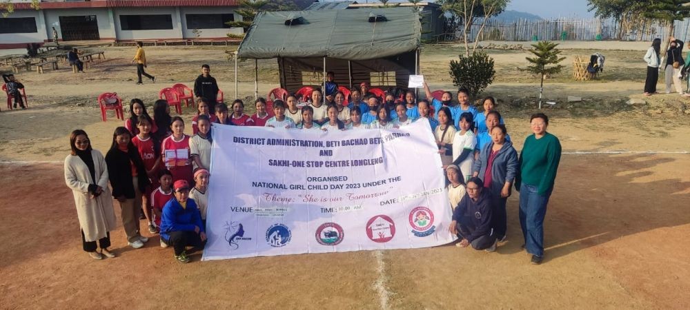 Participants of the Girl Child Day celebrations in Longleng.