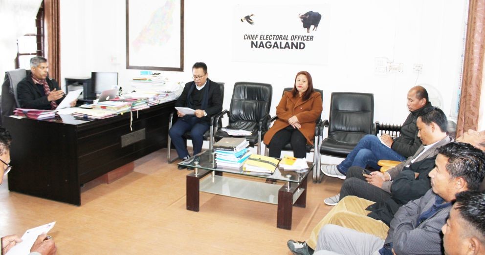 A meeting with political parties in regard to expenditure monitoring measure was held at the Chief Electoral Officer, Nagaland, Office chamber on January 21.