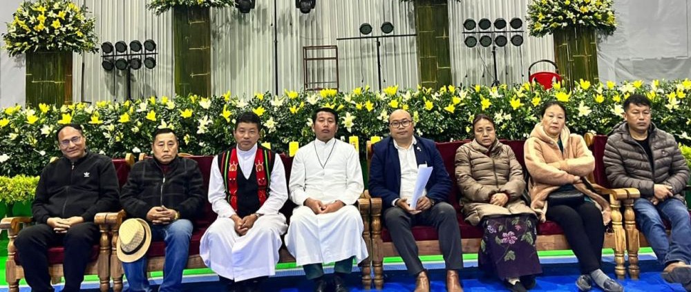 CAN officials during a press conference at St Joseph's College Jakhama on January 12.