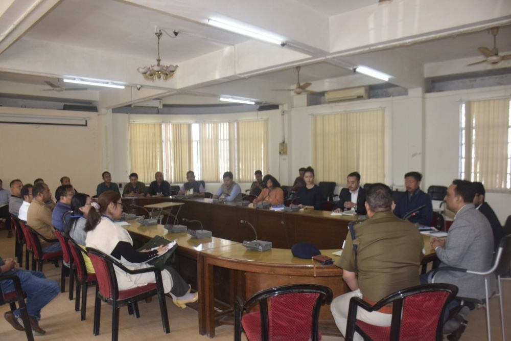 Expenditure Observer for Dimapur, Suboth Singh during the meeting in the conference hall of DC Dimapur on January 31. (DIPR Photo)
